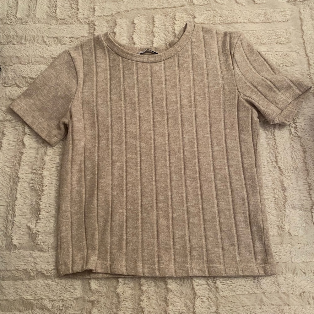 Tan shirt. From Zara. Size S.